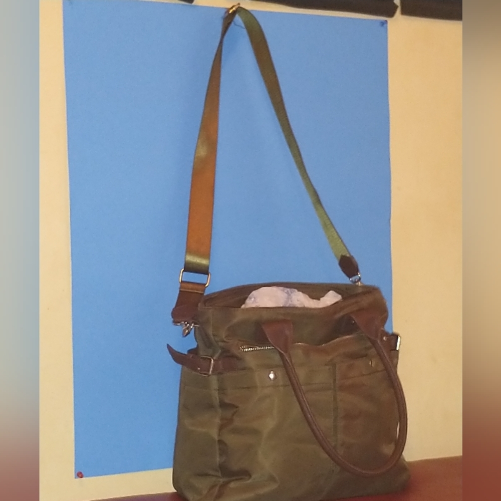 Dark green signature bag